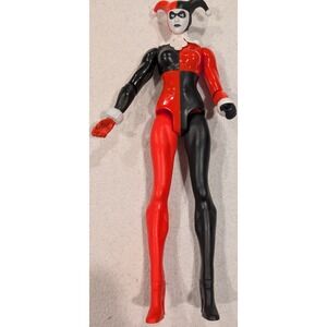 DC Comics Harley Quinn Action Figure Jester Costume Red Black Toy